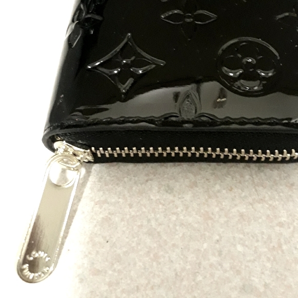 Louis Vuitton LV Black Embossed Monogram Coin Purse - Picture 5 of 6
